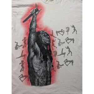 RARE Vintage LIL WAYNE RAP White T Shirt Size 3XL Hoss TEE Hip Hop Tha CARTER